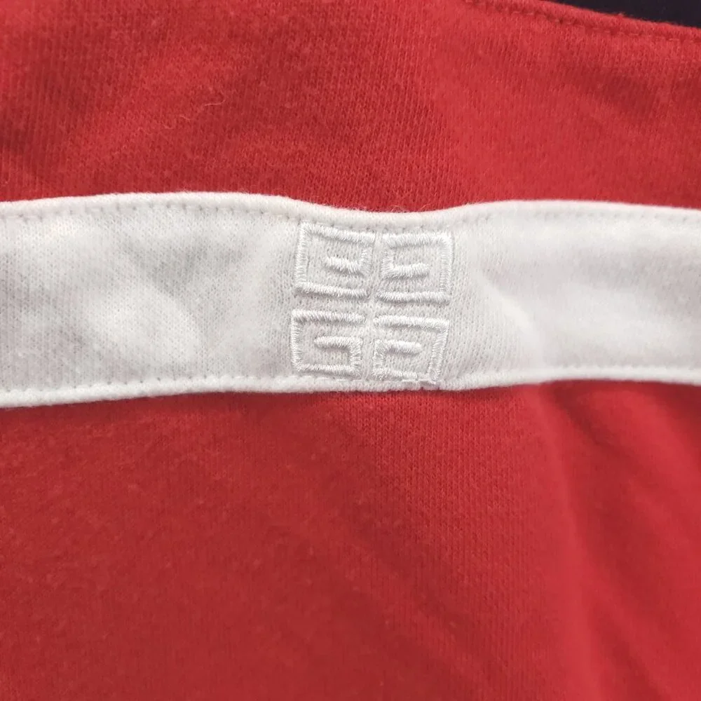 Givenchy Hoodie Mens 2XL Red Embroidered Long Sleeve - Picture 10 of 12